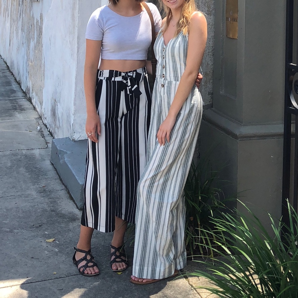 Striped jumpsuit